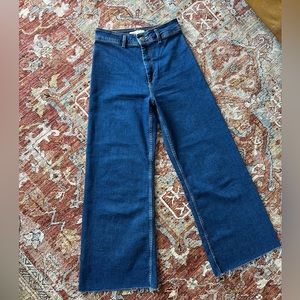 Zara Marine Straight Jean in Blue - size 6